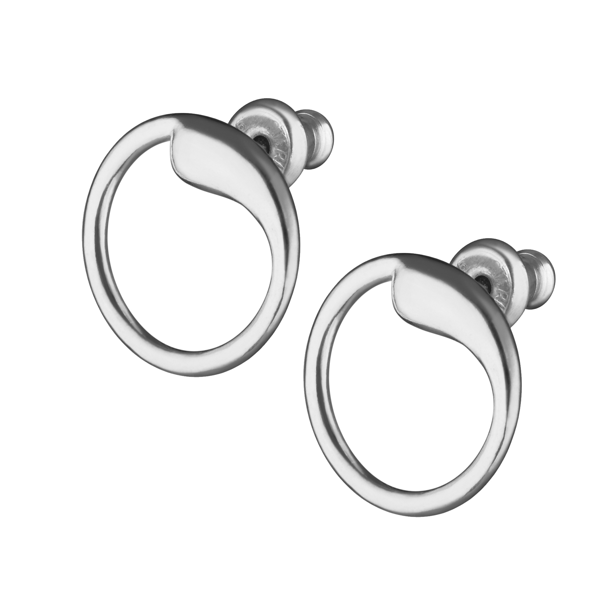 INFANTA Серьги-пусеты Ciclo piccolo серебро с покрытием белый родий