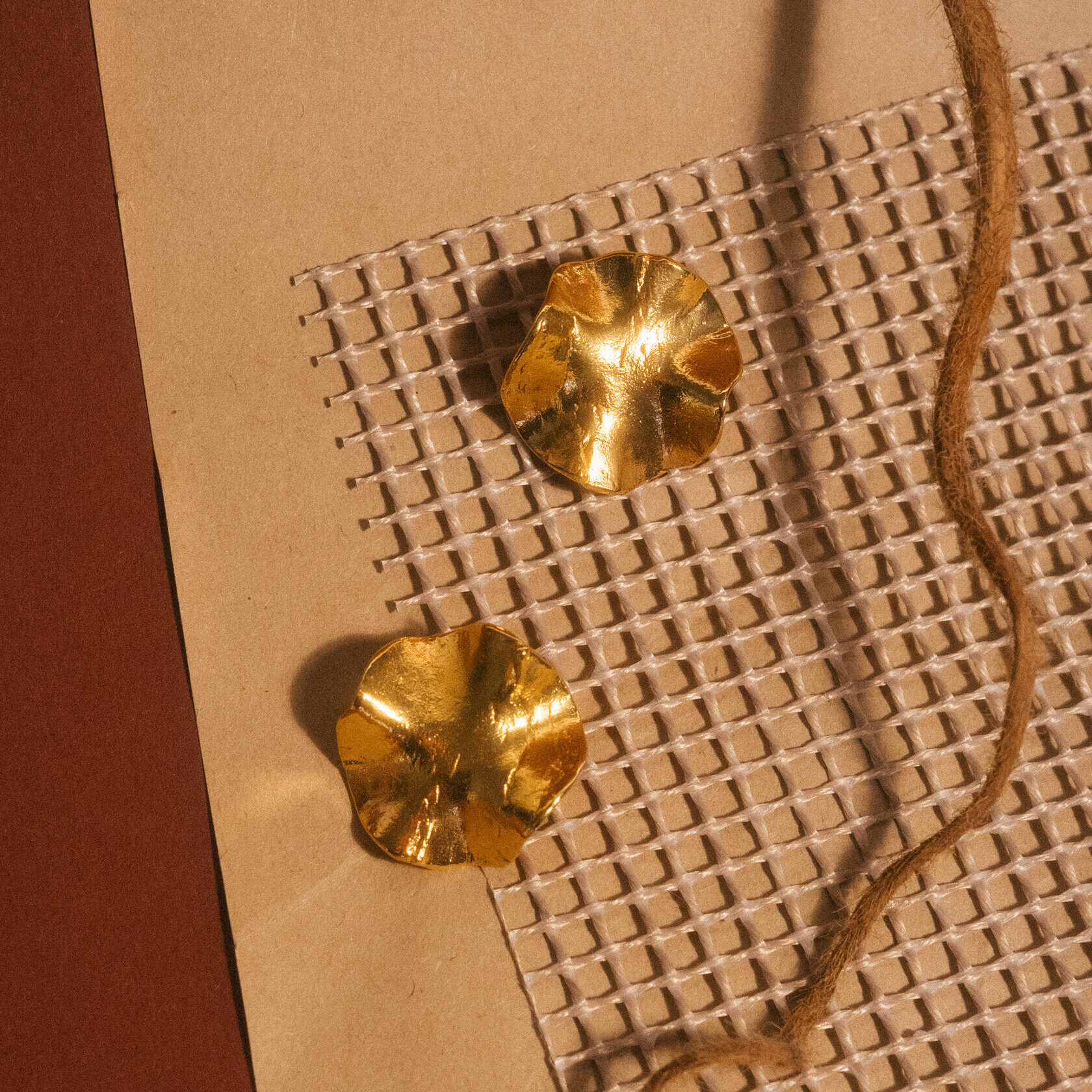 EKATERINA TOLSTAYA Серьги Пластика круглые позолота