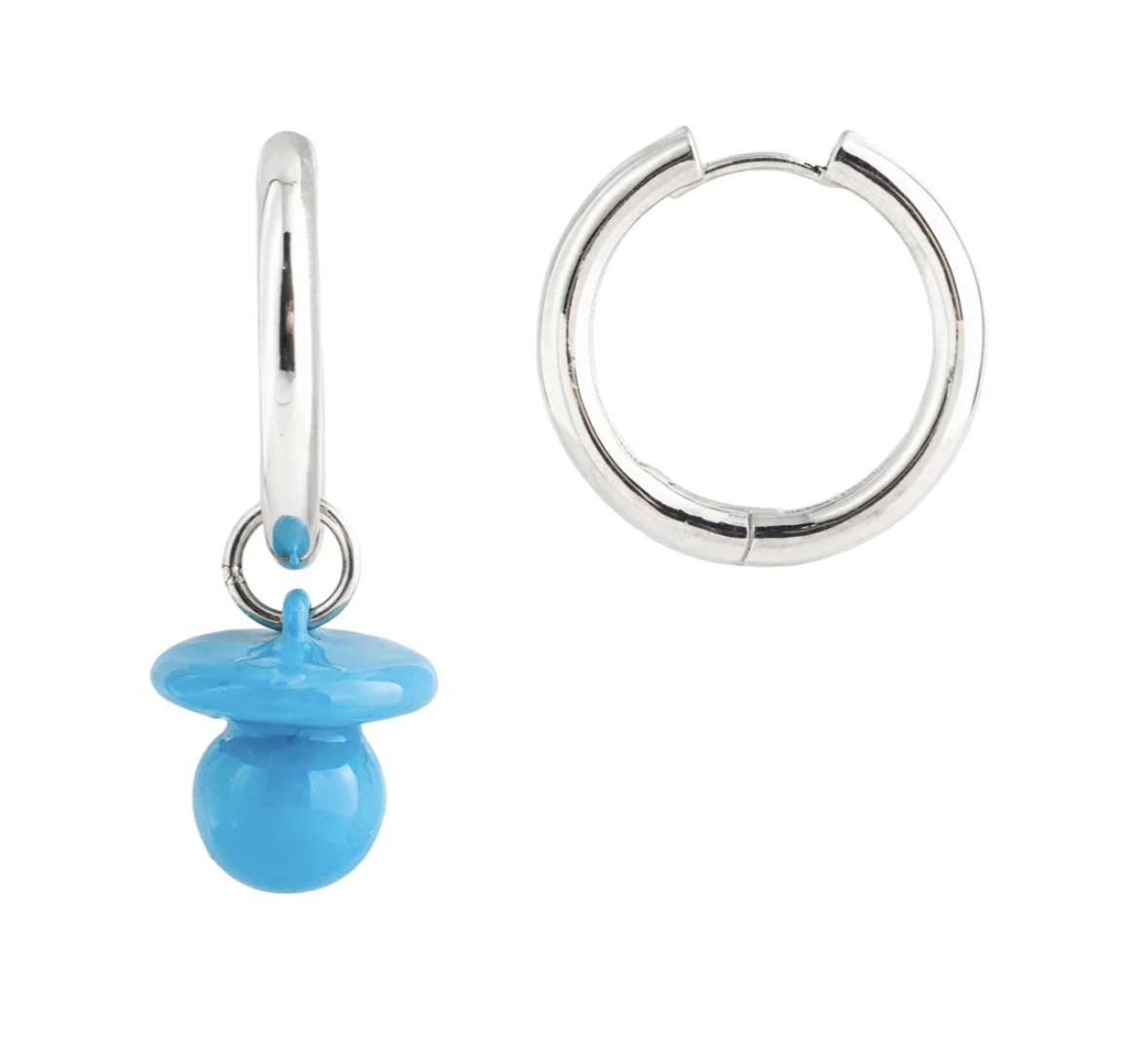 SHAMELESS Серьги ассиметричные NIPPLE голубые