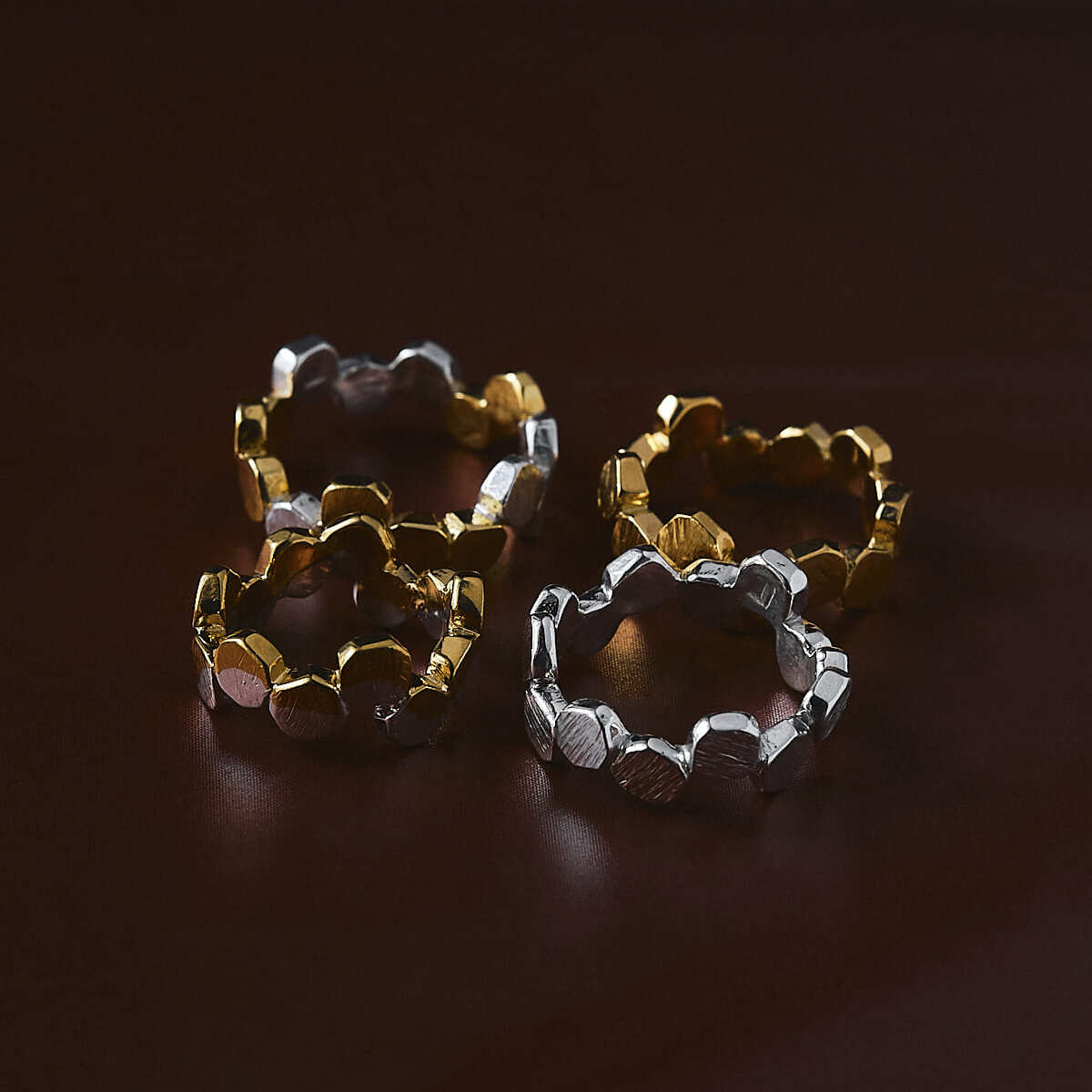 EKATERINA TOLSTAYA Кольцо Конфетти Макси с фрагментами позолоты