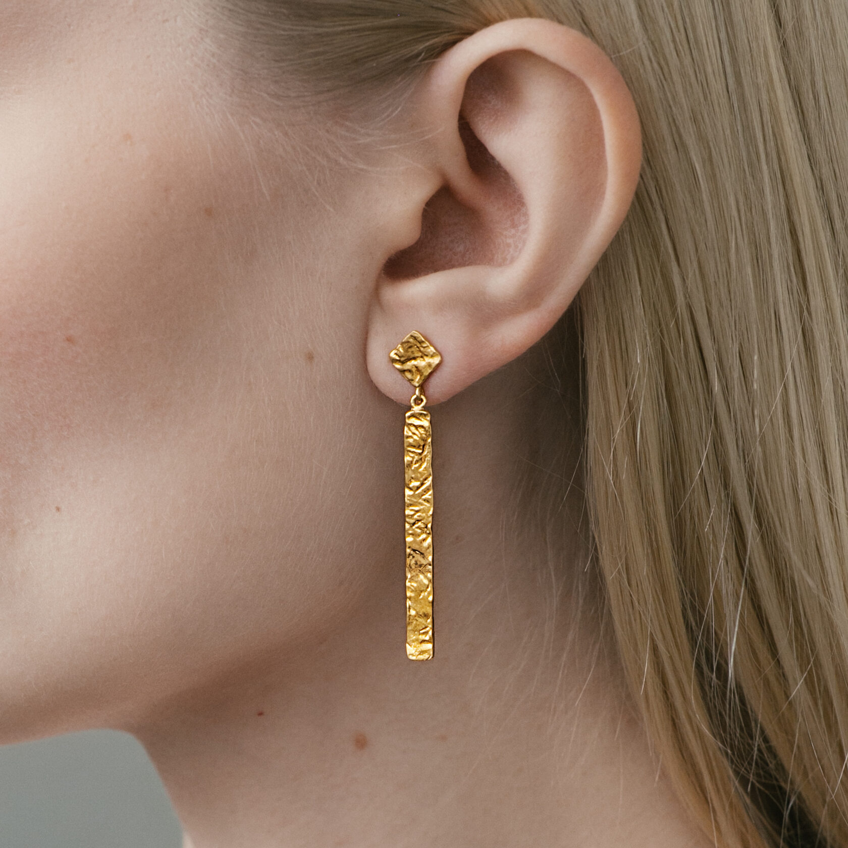 EKATERINA TOLSTAYA Серьги Мозаика длинные позолота