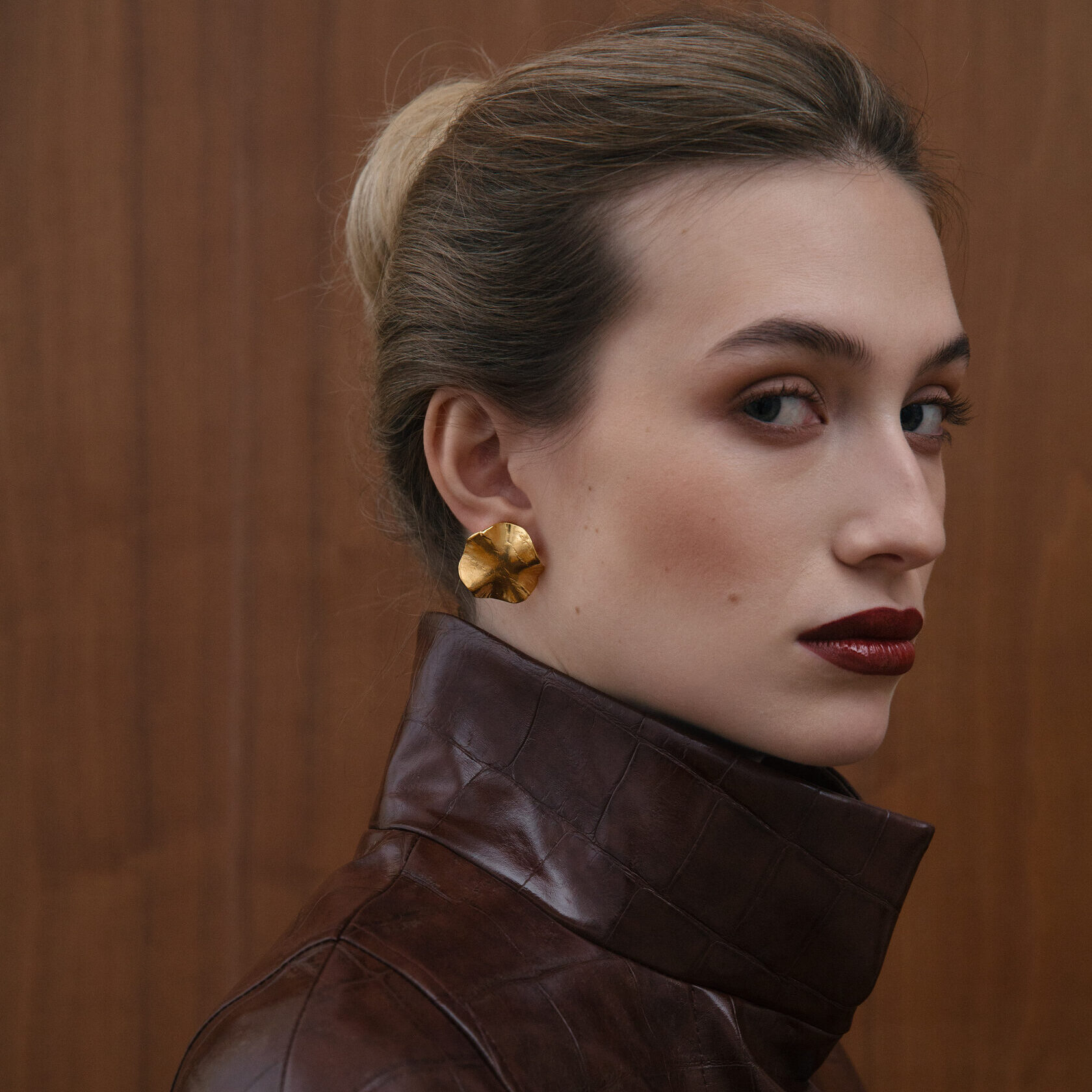 EKATERINA TOLSTAYA Серьги Пластика круглые позолота