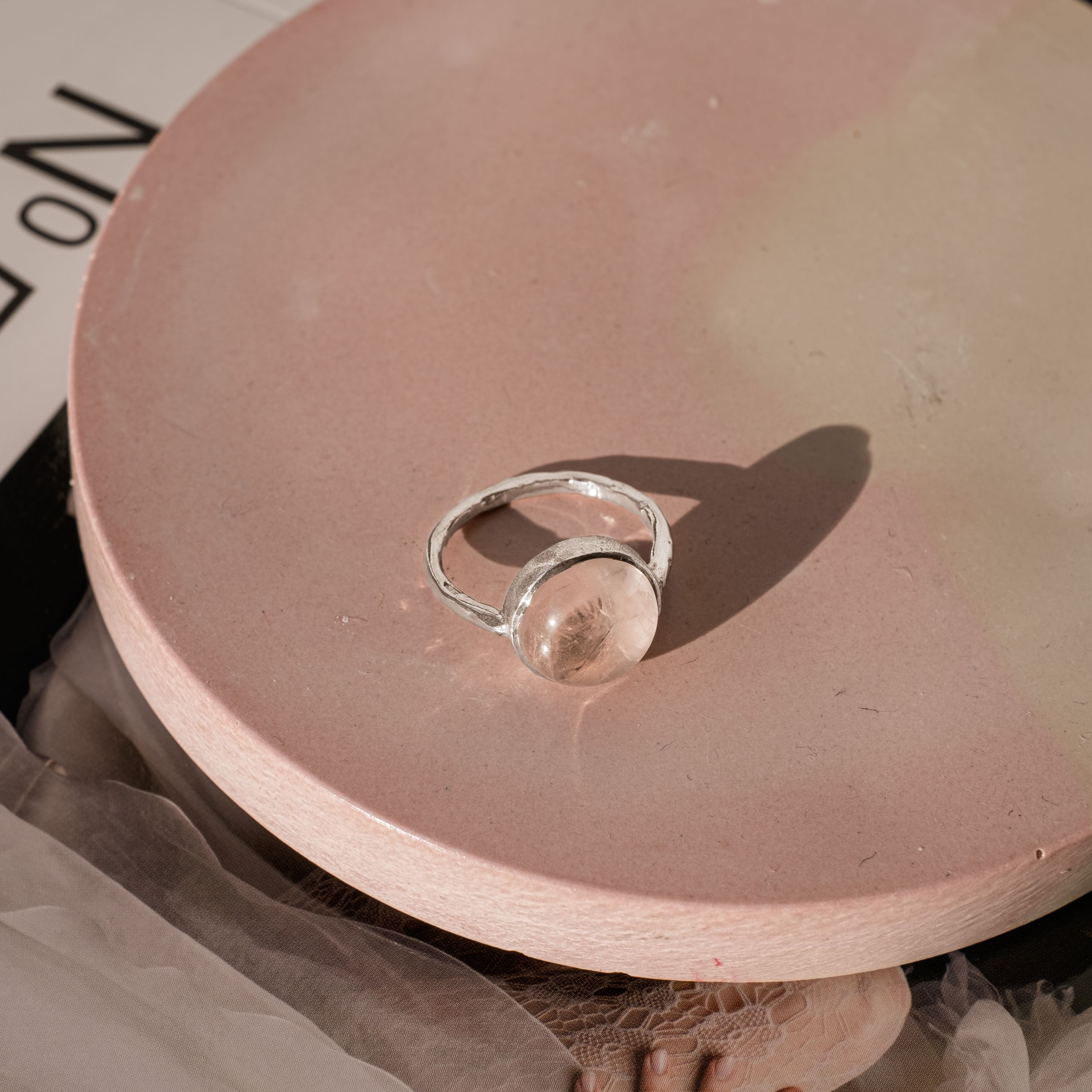 EKATERINA TOLSTAYA Кольцо с розовым кварцем