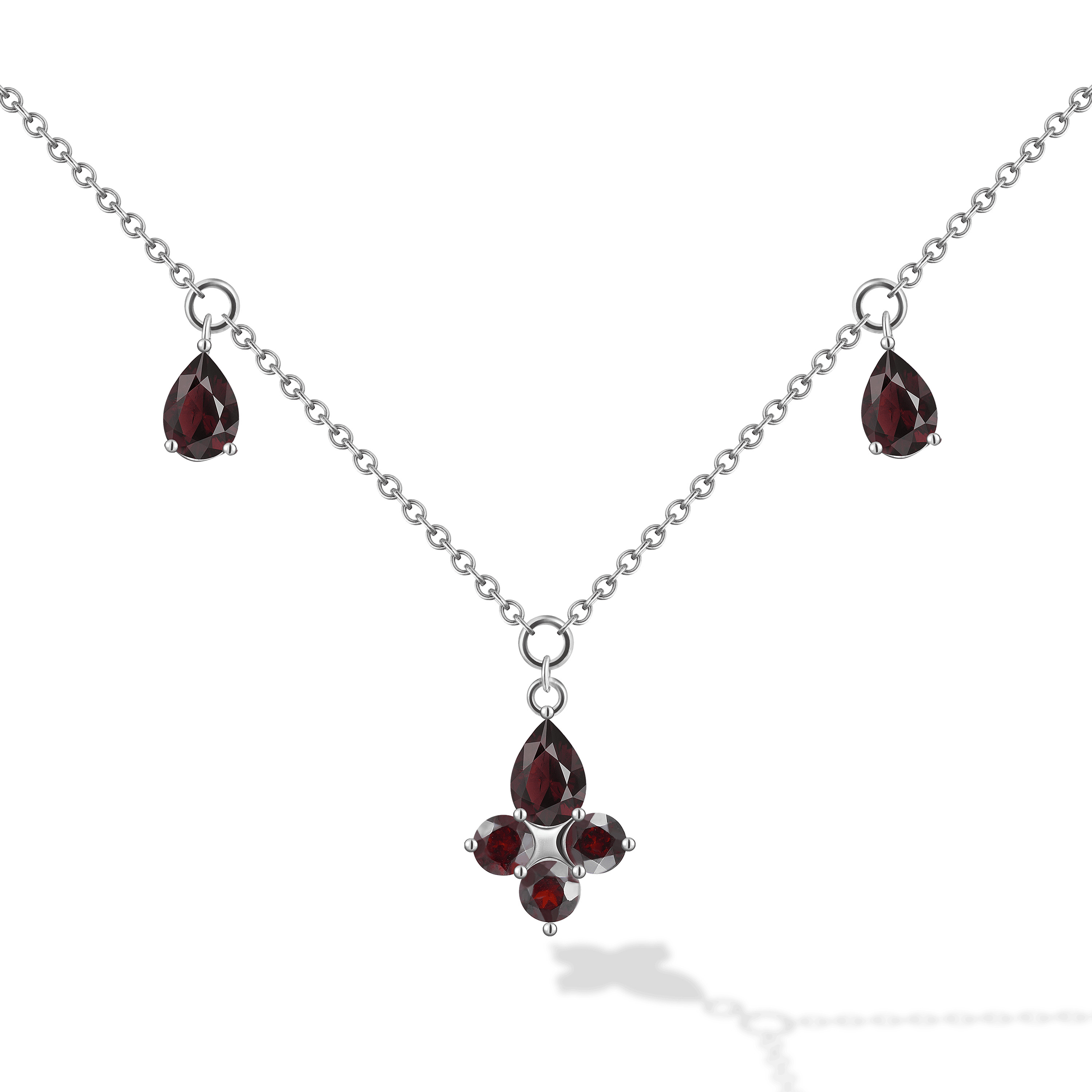 INFANTA Чокер Principessa Giglio с гранатами