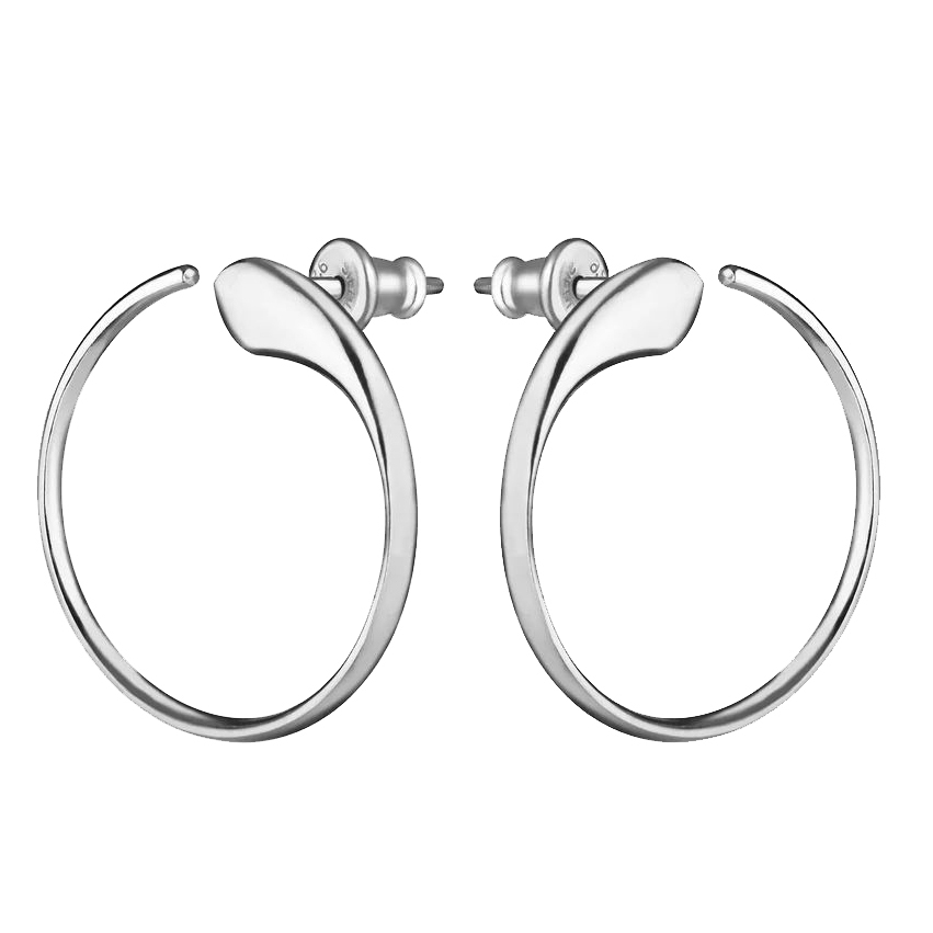INFANTA Серьги-пусеты Ciclo серебро с покрытием белый родий