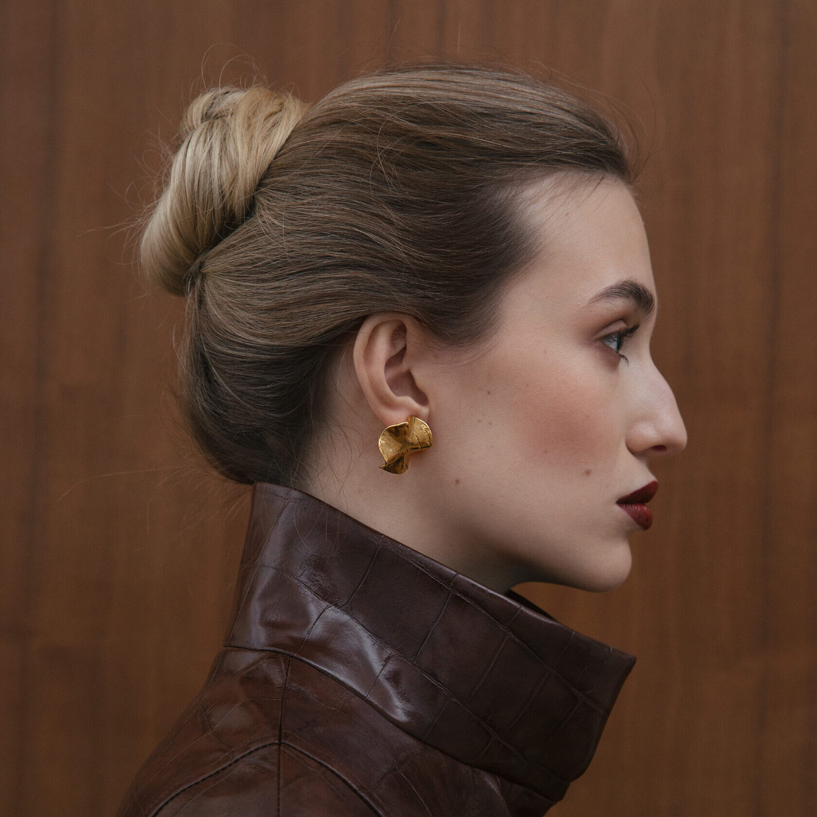 EKATERINA TOLSTAYA Серьги Пластика круглые позолота