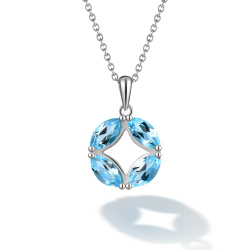 INFANTA Кулон Principessa Marchese Grande с топазами в серебре