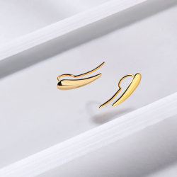 INFANTA Клаймбер Virgola grande на левое ухо позолота