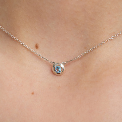 INFANTA Чокер Principessa Cerchio с топазом в серебре