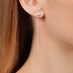 INFANTA Серьги-протяжки Lente 75 серебро