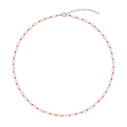 MS.MARBLE Чокер с барочным жемчугом на красной нити