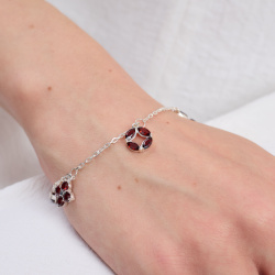 INFANTA Браслет Principessa Ciondolo с гранатами