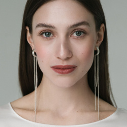 EKATERINA TOLSTAYA Серьга Полукруг с цепочкой