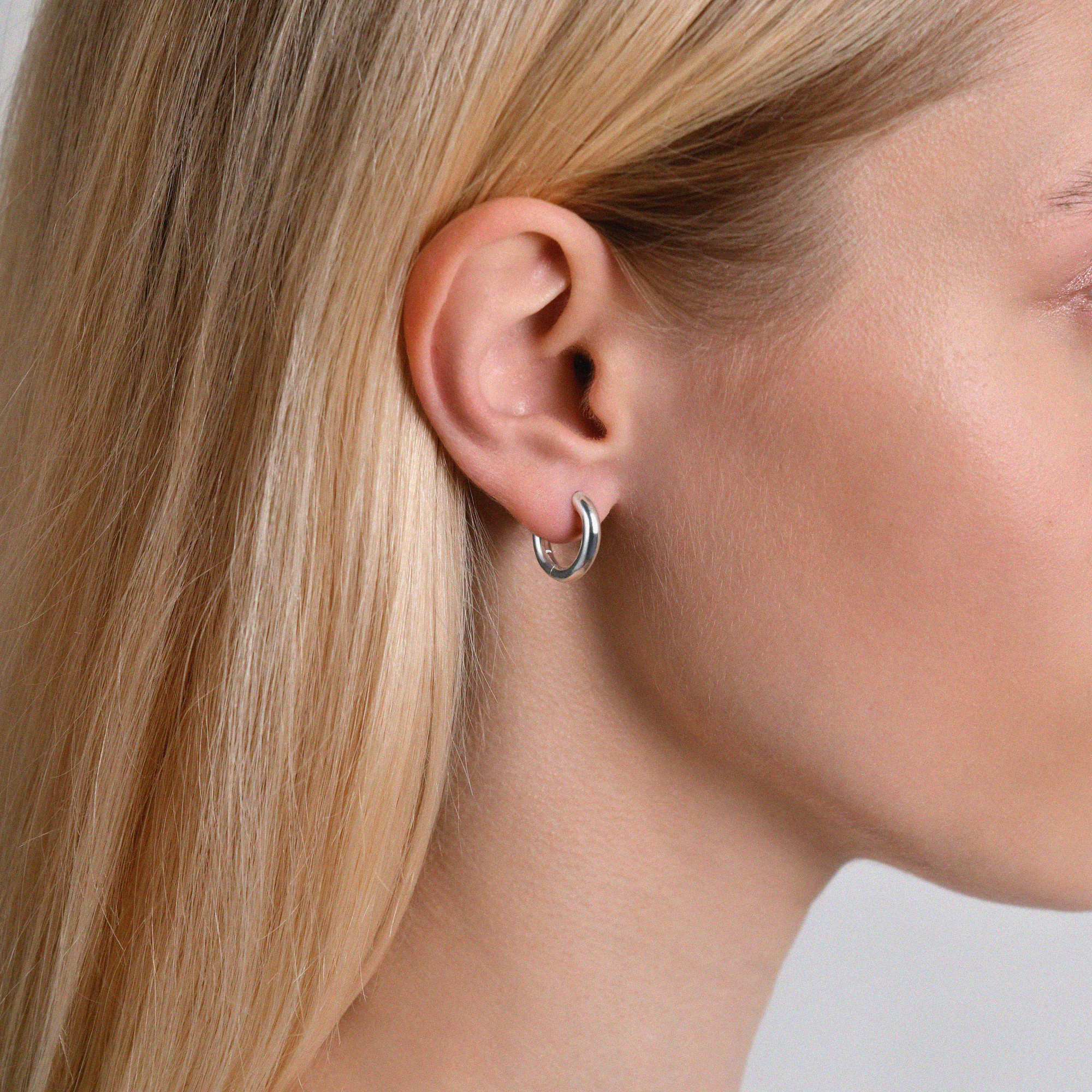 INFANTA Моносерьга Круг - Круг серебро