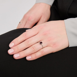 INFANTA Кольцо Principessa Corona с гранатом