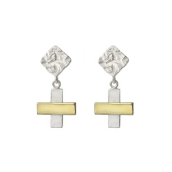 EKATERINA TOLSTAYA Серьги Мозаика кресты