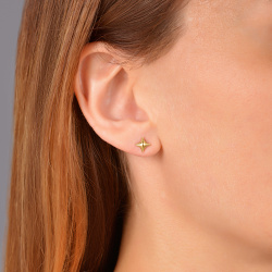 INFANTA Серьги гвоздики Stella granda позолота