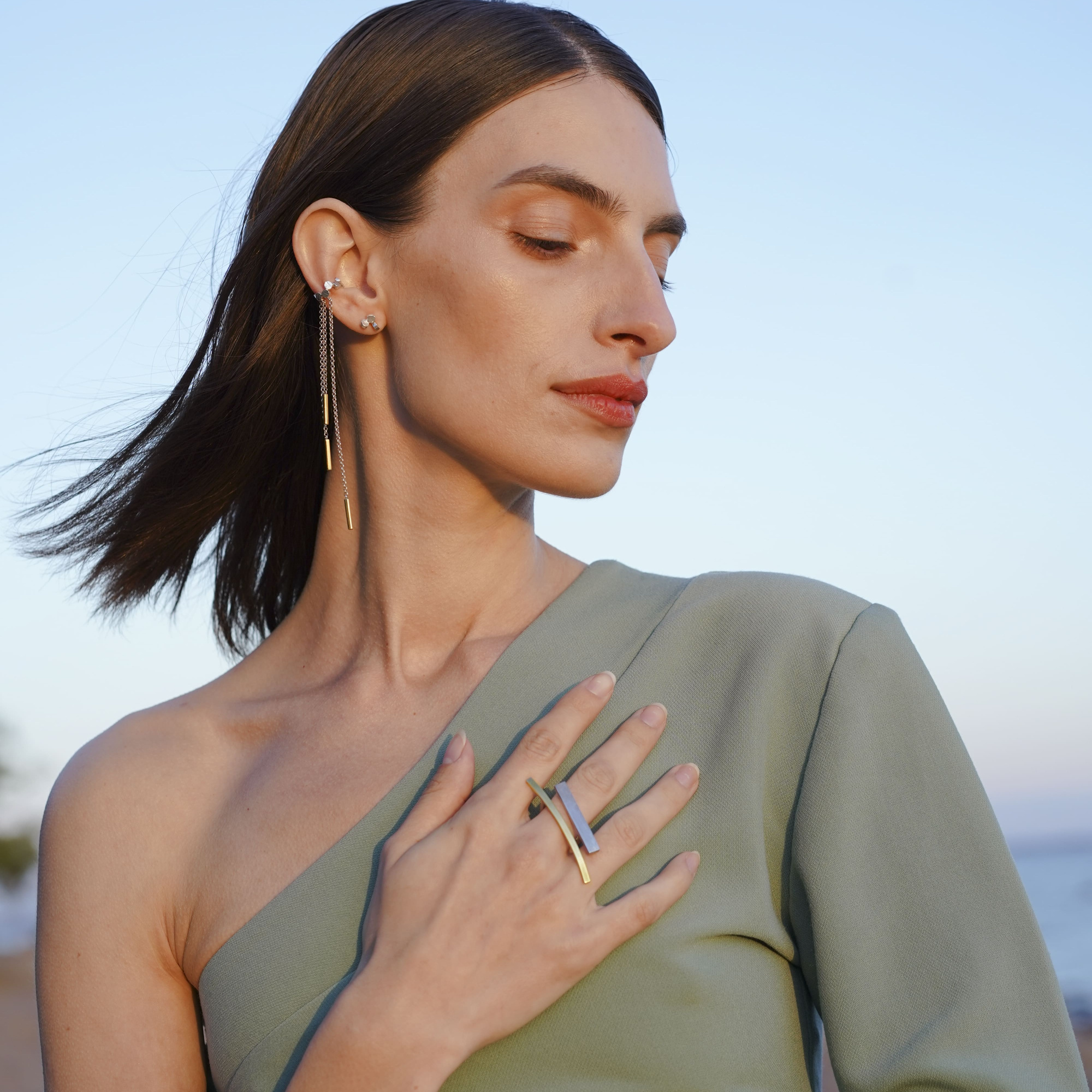 EKATERINA TOLSTAYA Кольцо Две черты