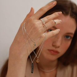 MS. MARBLE подвеска Affirmation серебро