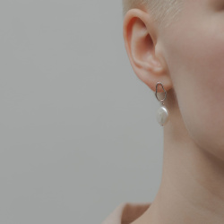 MS. MARBLE серьги Geniality серебро