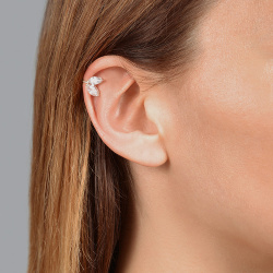 URBAN ISLAND кафф Fianit Two Leaves | Smoky