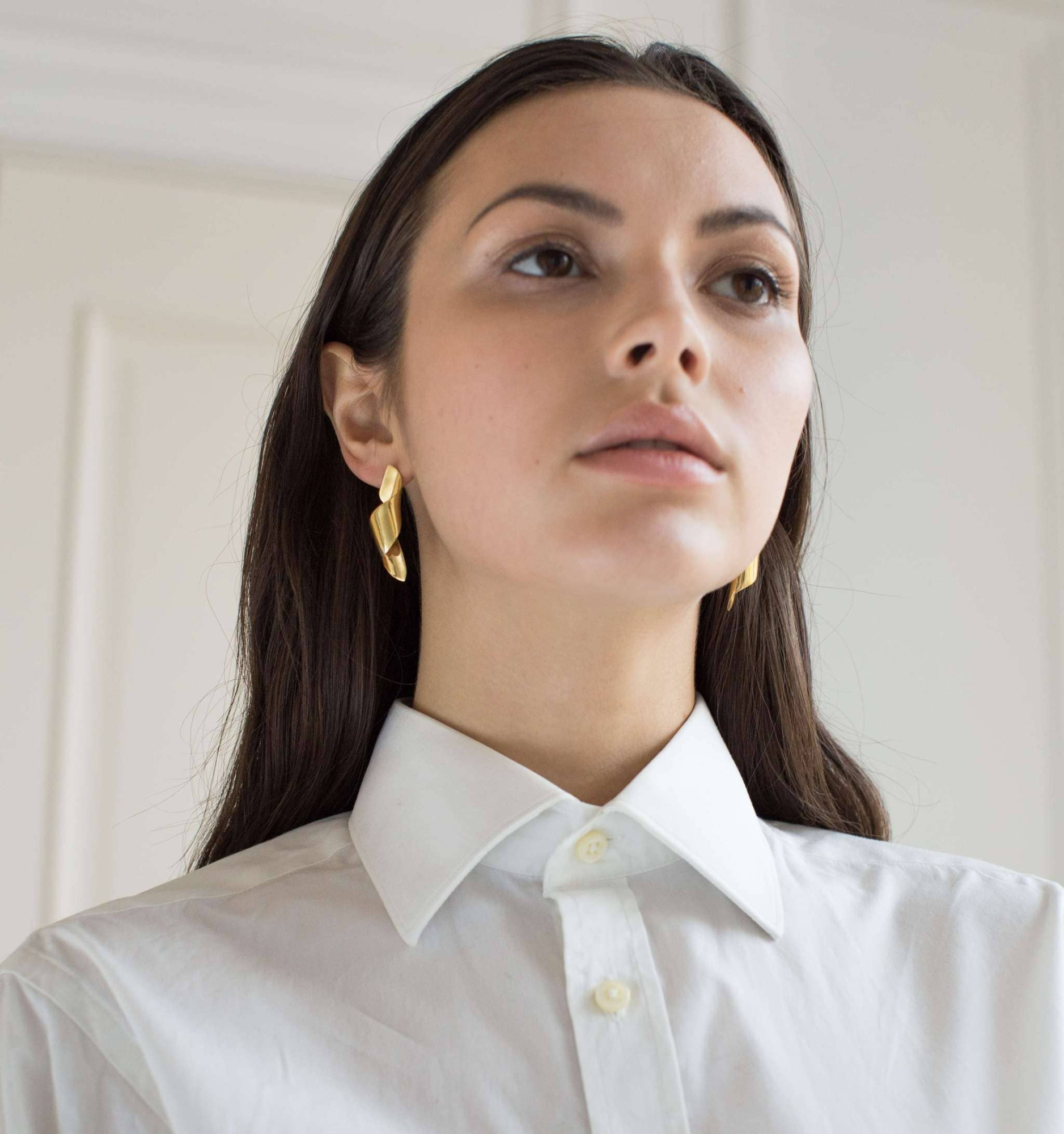 MS. MARBLE серьги Virtue позолота