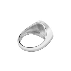 MS. MARBLE Кольцо-печатка Love is Love серебро