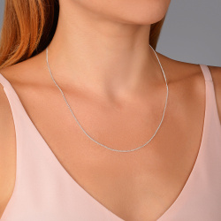 URBAN ISLAND плотная цепочка 50см, серебро