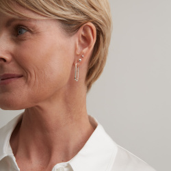 INFANTA Серьги гвоздики Lente piccola серебро