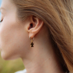 MS. MARBLE серьга Angel позолота
