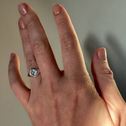 INFANTA Кольцо печатка Principessa Sigillo с топазом