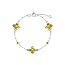 INFANTA Браслет Principessa Quadrifoglio с цитринами