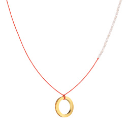 MS. MARBLE подвеска Mantra жемчуг позолота