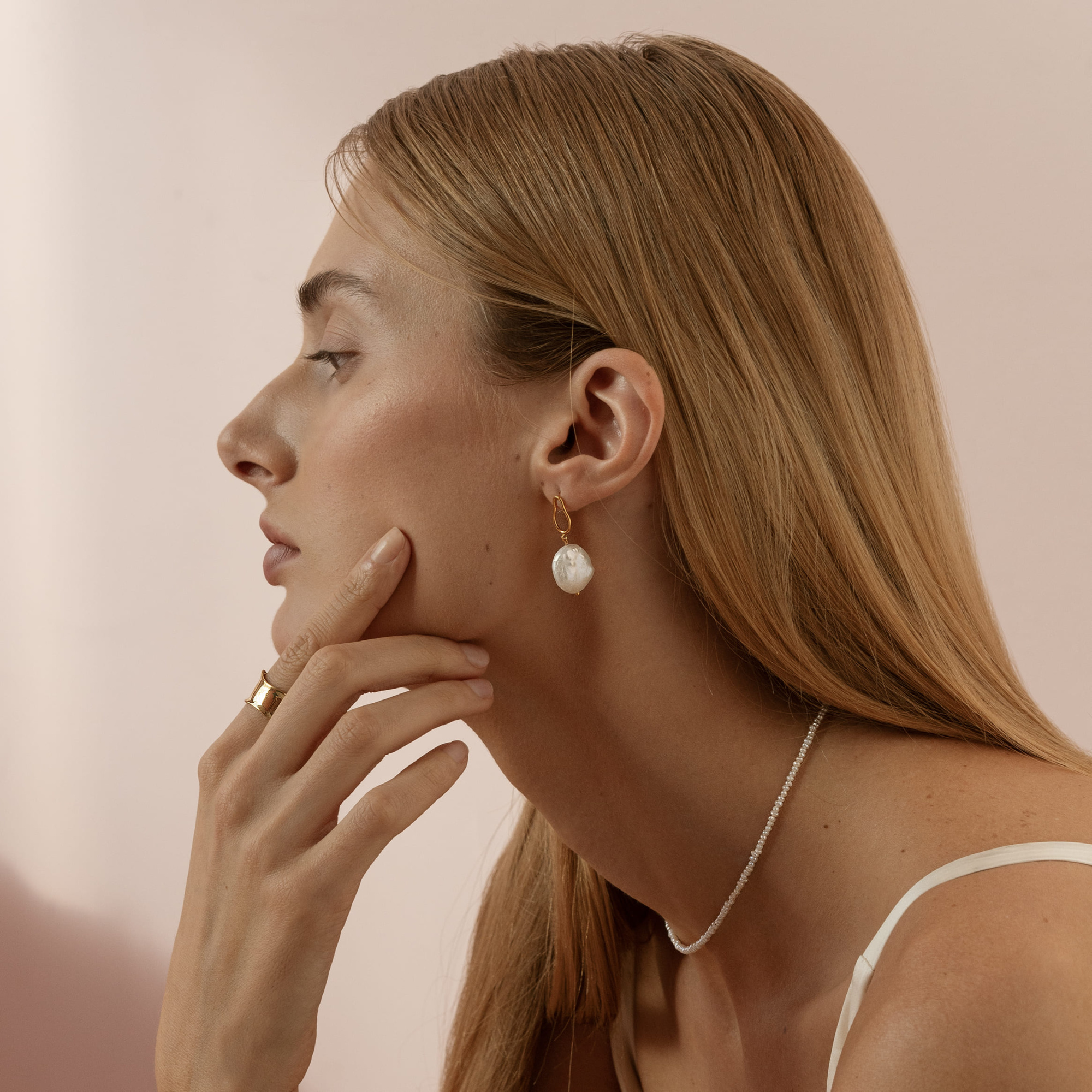 MS. MARBLE серьги Geniality позолота