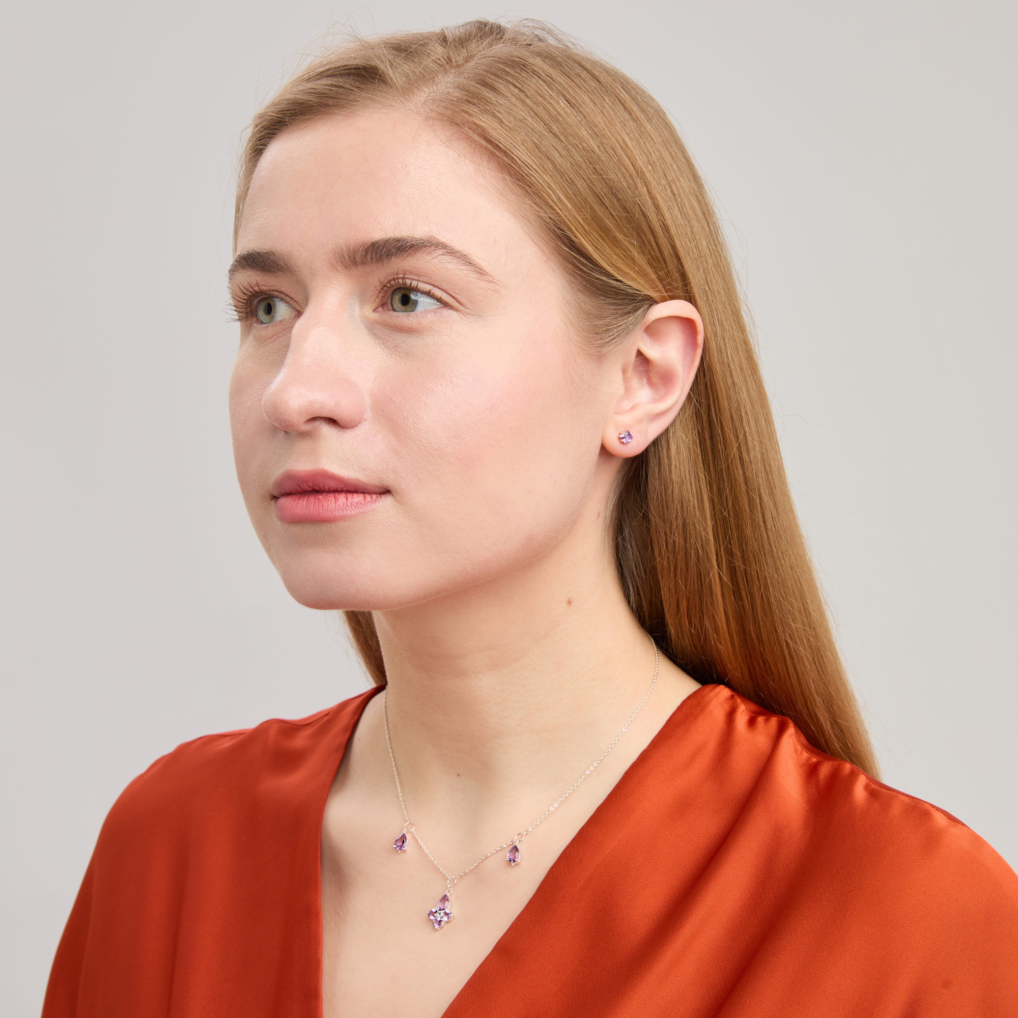 INFANTA Чокер Principessa Giglio с аметистами