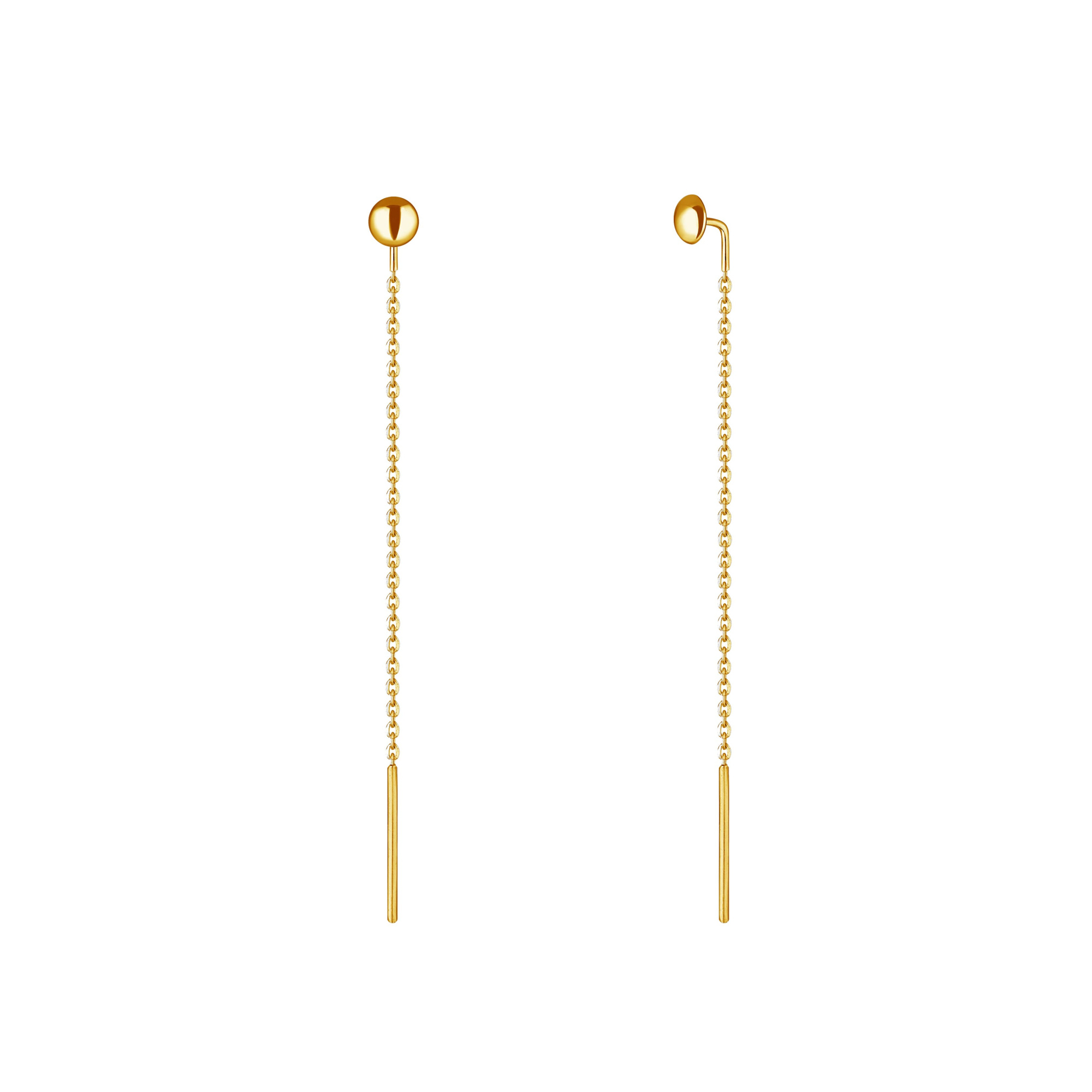 INFANTA Серьги-протяжки Lente 75 позолота