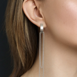 EKATERINA TOLSTAYA Серьга Полукруг с цепочкой