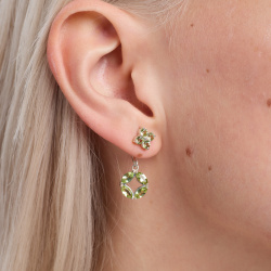 INFANTA Джекет для пусет малый Principessa для серег с хризолитами маркиз в серебре