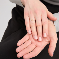 INFANTA Кольцо Principessa Punto с цитрином в серебре