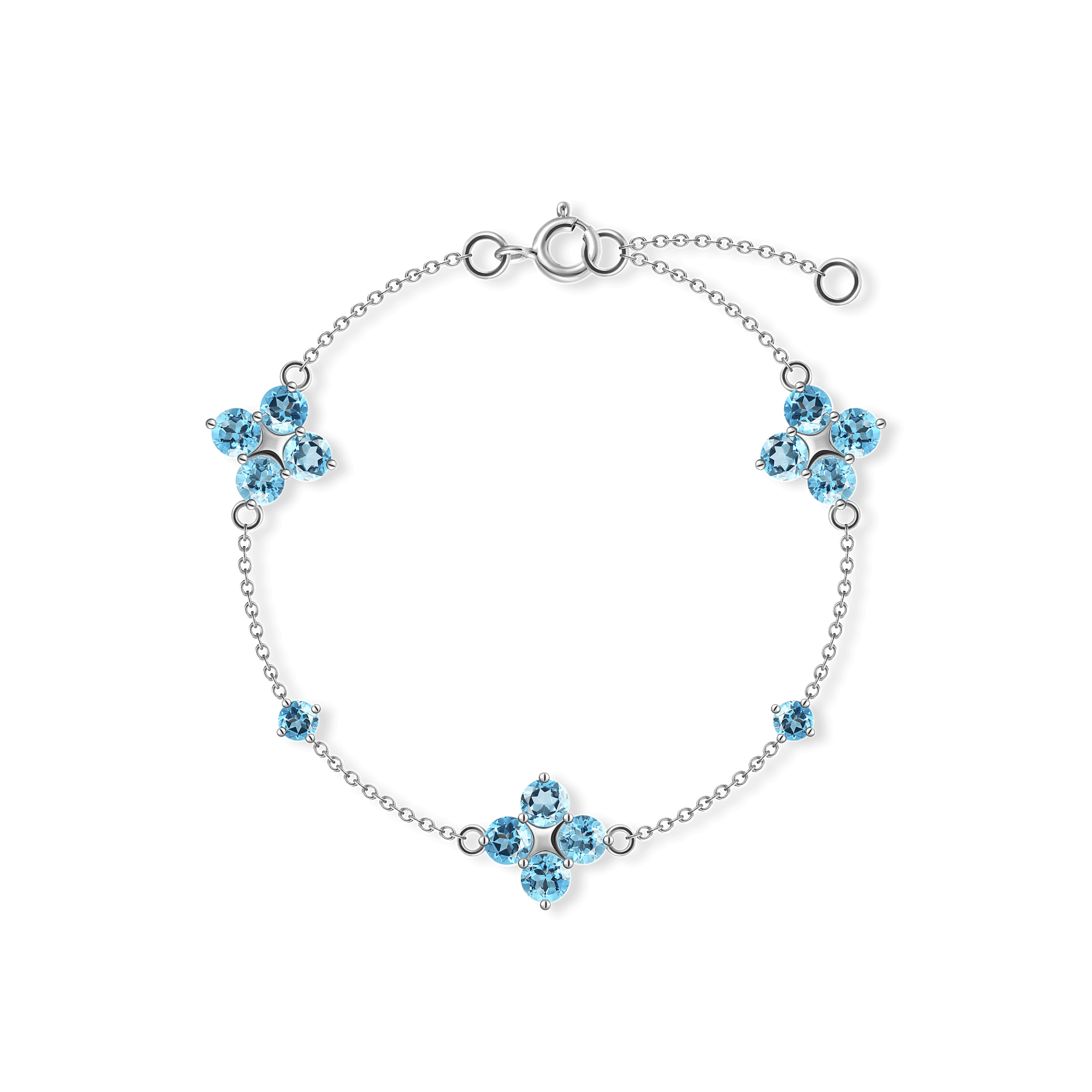 INFANTA Браслет Principessa Quadrifoglio с топазами