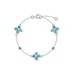 INFANTA Браслет Principessa Quadrifoglio с топазами