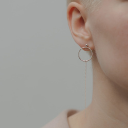 MS. MARBLE серьги Karma серебро