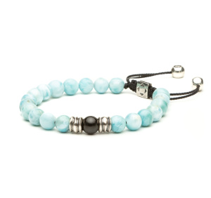 ENISSEY Браслет Shambala Curl ларимар, турмалин