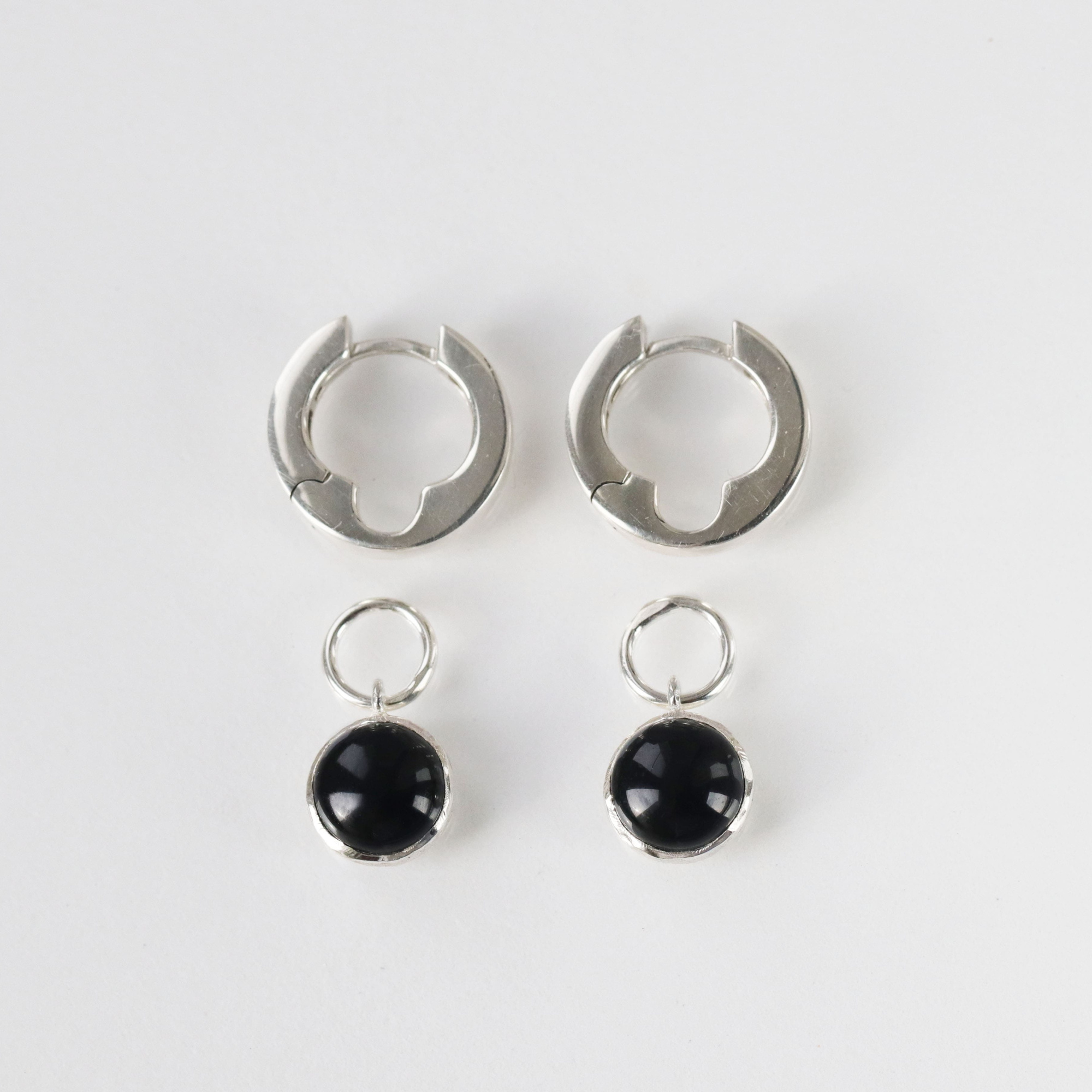 EKATERINA TOLSTAYA Подвесы на серьги с черным агатом