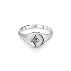 INFANTA Кольцо печатка Principessa Sigillo с аметистом