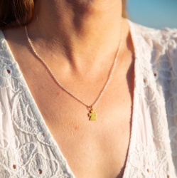 MS. MARBLE подвеска Angel на цепочке позолота