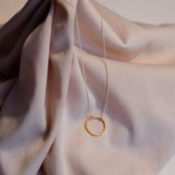 MS. MARBLE подвеска-чокер Karma позолота