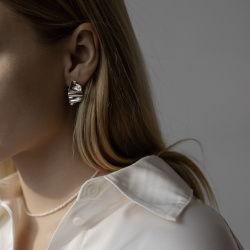 MS. MARBLE серьги Kindness серебро