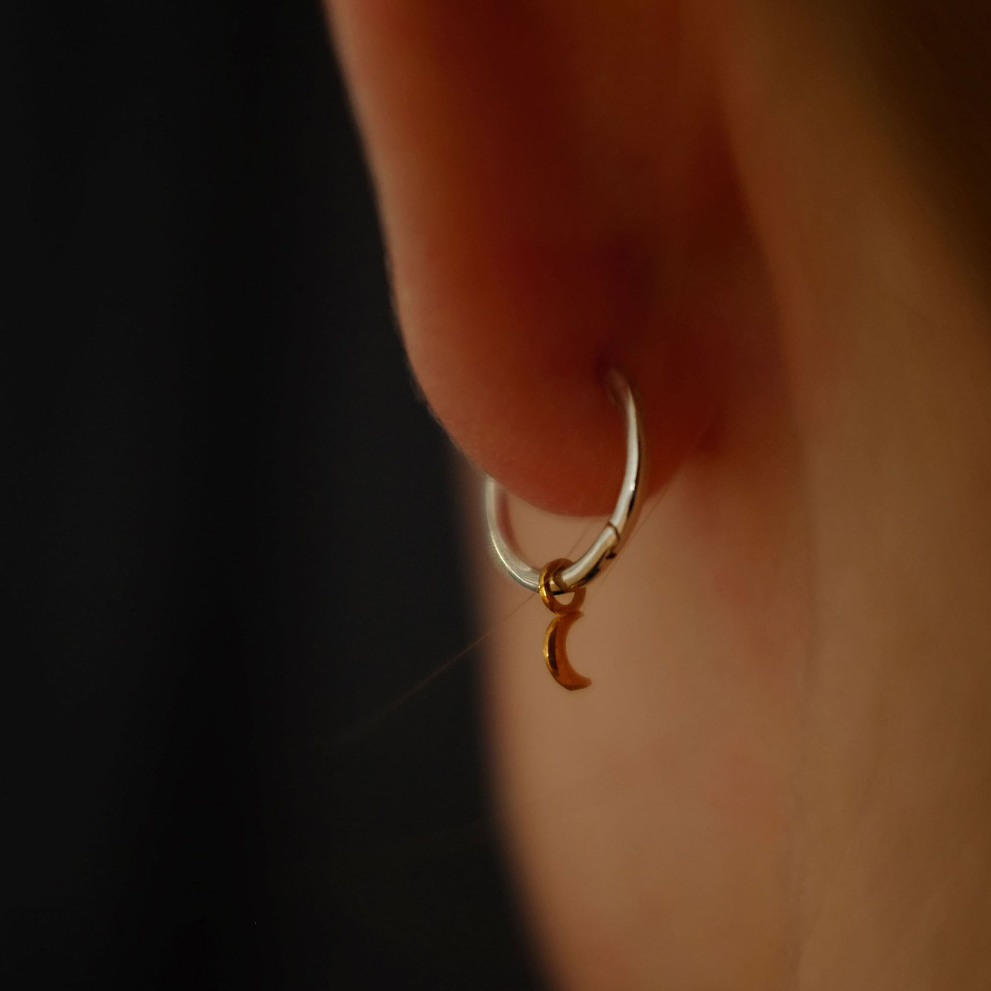 MS. MARBLE серьга Ma с луной