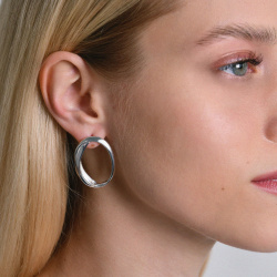 INFANTA Серьги круглые Nodo ленты